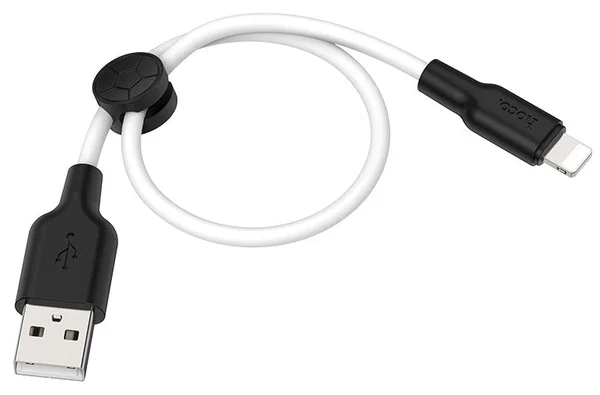 Купить кабель lightning hoco x21 plus 2.4a 0.25m силикон с доставкой