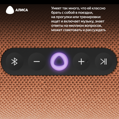 Купить умная портативная колонка яндекс станция стрит с алисой, оранжевый, 30вт в Самаре