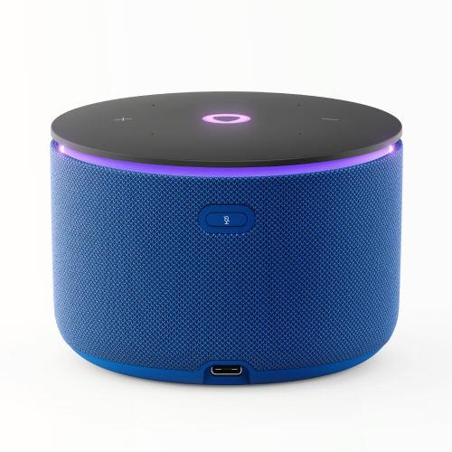 Умная колонка Яндекс Станция Мини 3 Про с Алисой, Zigbee, синий, 18 Вт