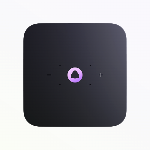 Умная колонка Яндекс Станция Миди с Алисой, с Zigbee, серый, 24Вт