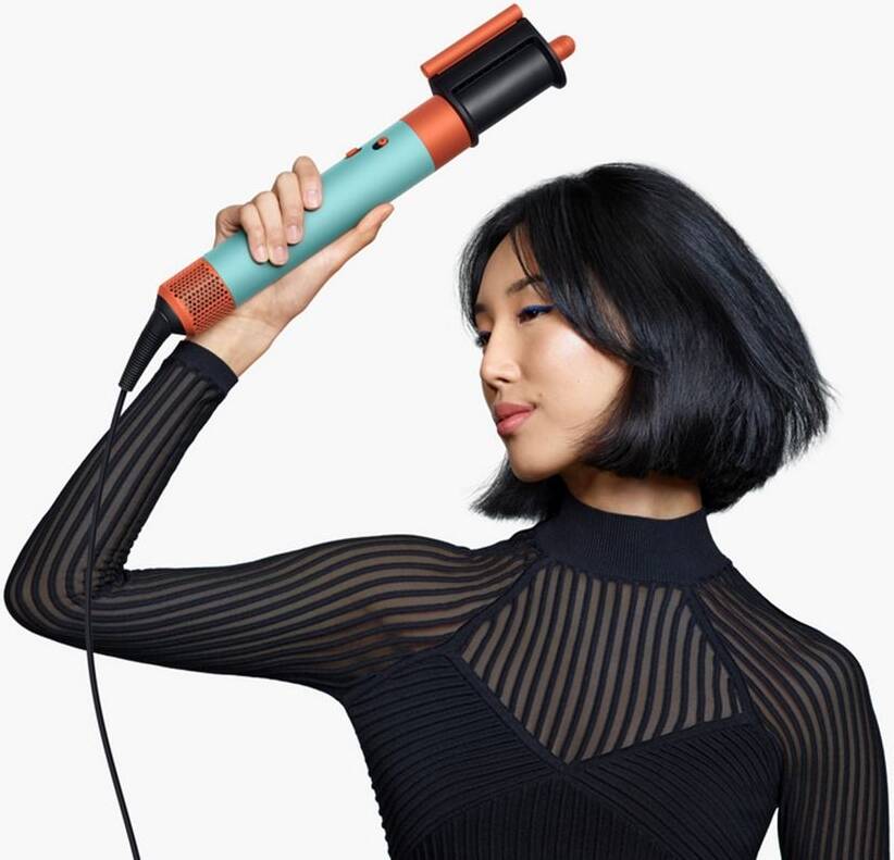 Стайлер Dyson AirWrap Complete Long HS08 (Global) Straight+Wavy, Ceramic Patina/Topaz, бирюзовый/оранжевый