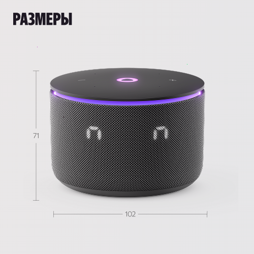 Купить умная колонка яндекс станция мини 3 про с алисой, zigbee, черный, 18 вт в Самаре