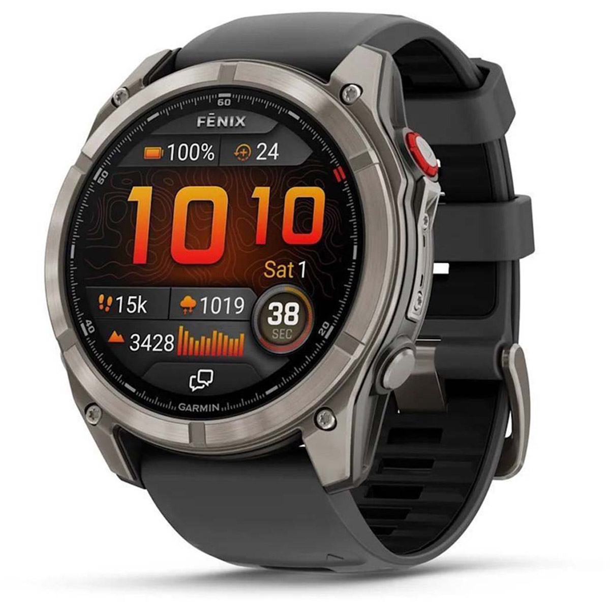 Часы Garmin Fenix 8 Pro 51 мм AMOLED, ремешок цвета Graphite/Black