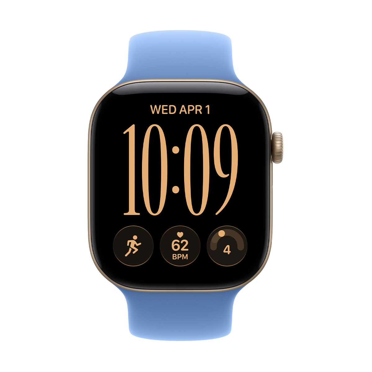 Купить apple watch series 12, 46 мм корпус из алюминия цвета «space gray», ремешок solo loop цвета «wildflower blue» с доставкой