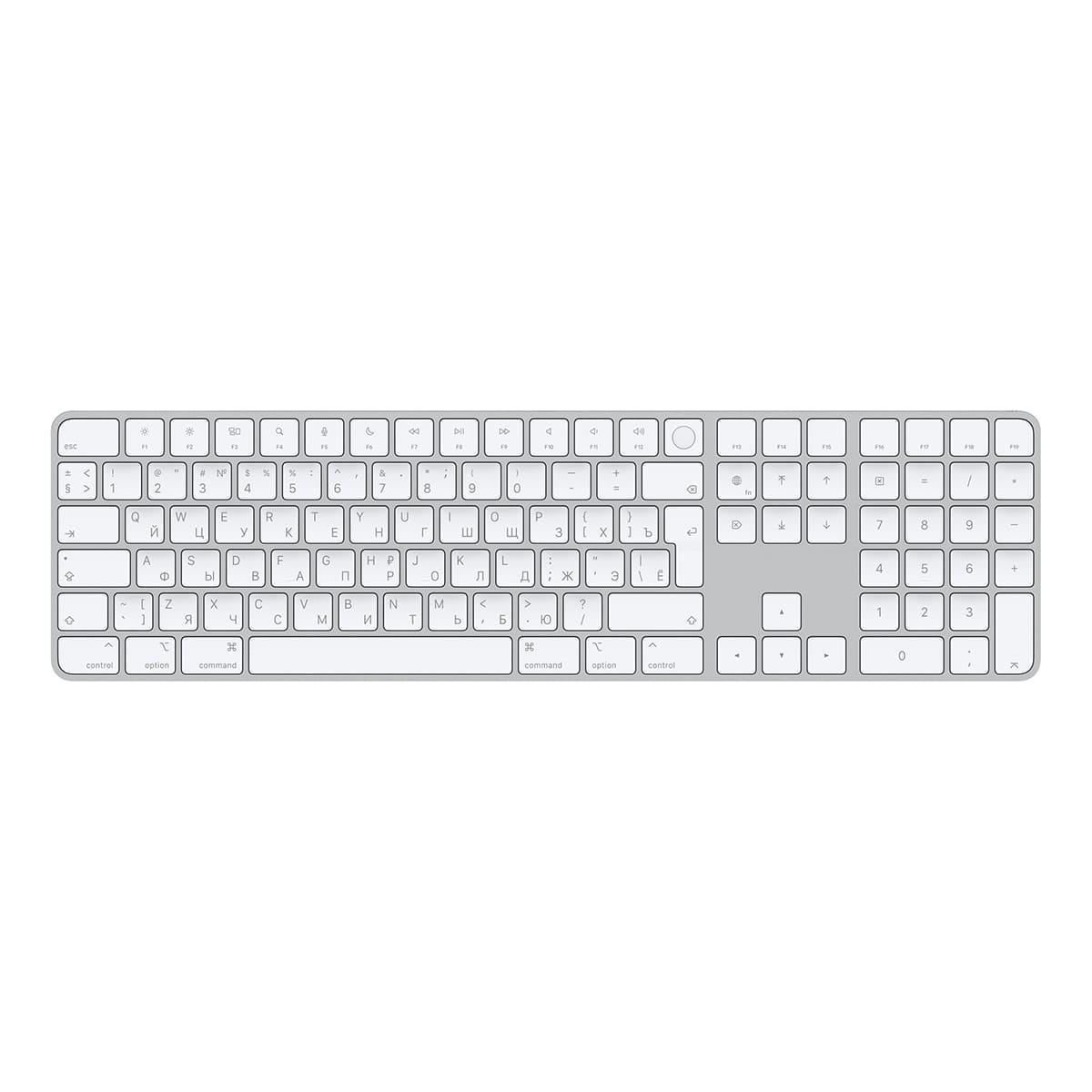 Клавиатура беспроводная Apple Magic Keyboard с Touch ID (MK2C3) Серебристый
