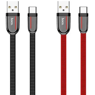 Купить кабель type-c hoco u74 3а 1.2m ткань с доставкой