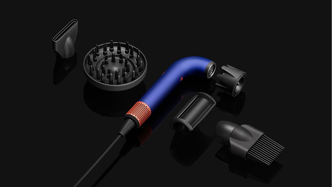 Фен Dyson Supersonic R Pro HD18 (CN/HK) Vinca Blue/Topaz Orange, синий/оранжевый