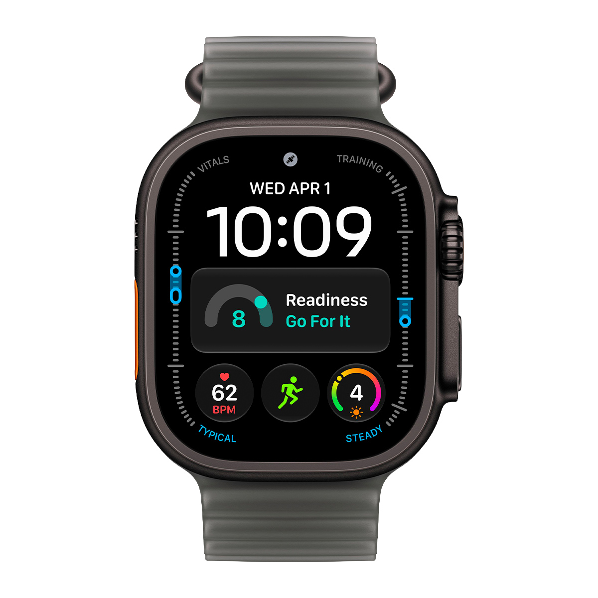 Купить apple watch ultra 4, 49 мм корпус из титана цвета «black», ремешок ocean band цвета «translucent black» с доставкой