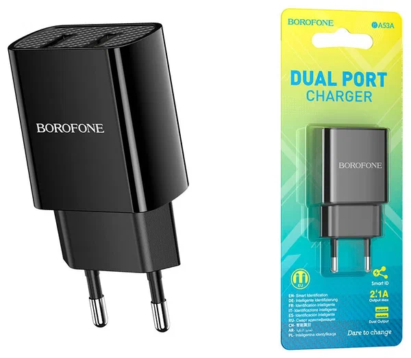 CЗУ Borofone BA53A 10.5W 2 разъема