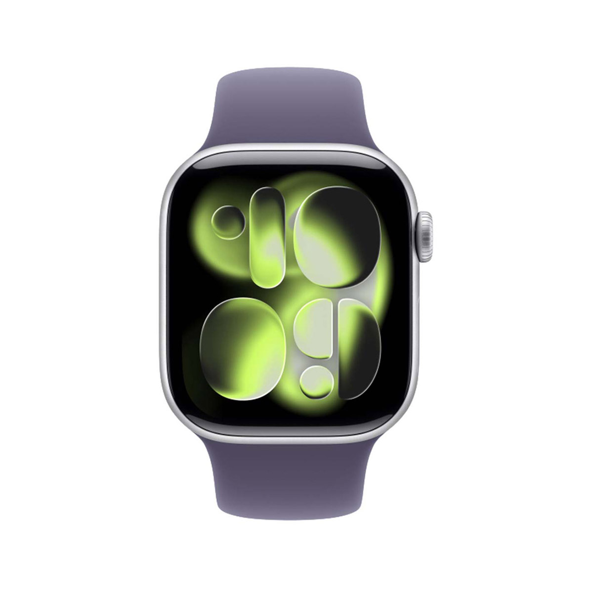 Купить apple watch series 11, 42 мм корпус из алюминия цвета «silver», ремешок sport band размера s/m цвета «purple fog» с доставкой