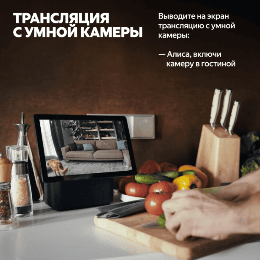 Умная колонка Яндекс Станция Дуо Макс с Алисой, с Zigbee, красный, 60Вт