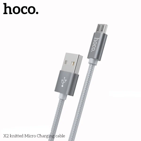 Купить кабель microusb hoco x2 2.4a 1m ткань с доставкой