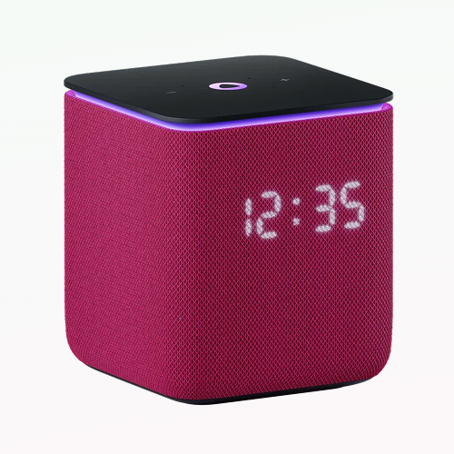 Умная колонка Яндекс Станция Миди с Алисой, с Zigbee, малиновый, 24Вт
