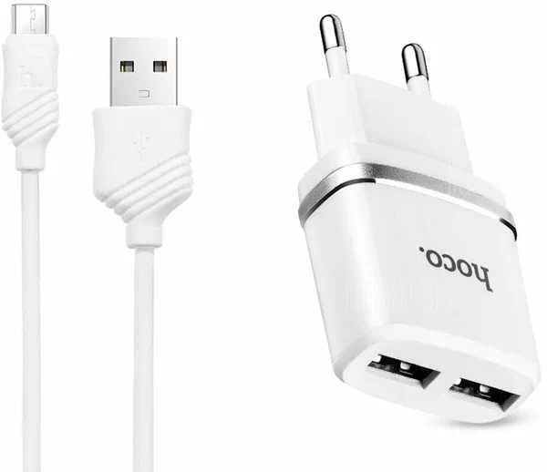 Купить сзу hoco c12 12w 2 разъема с доставкой