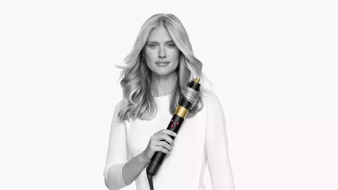 Стайлер Dyson AirWrap Long HS05 (CN/HK) Barrel Onyx Gold, чёрный