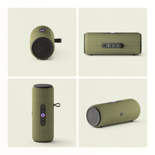 Умная портативная колонка Яндекс Станция Стрит с Алисой, зелёный, 30Вт