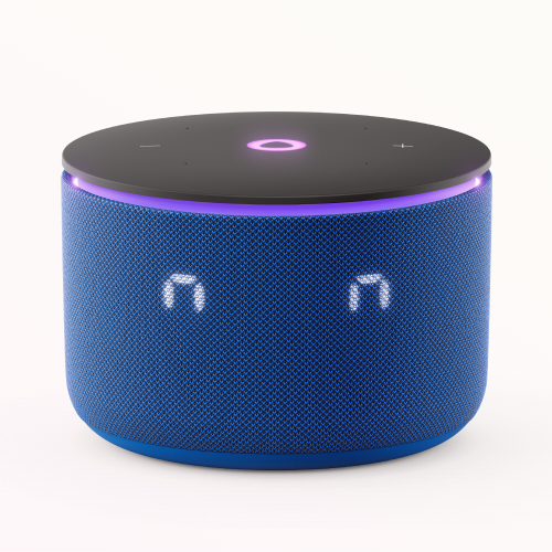 Умная колонка Яндекс Станция Мини 3 Про с Алисой, Zigbee, синий, 18 Вт