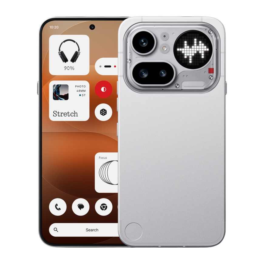 Nothing Phone (4a) Pro 8/256Gb Silver, cеребристый