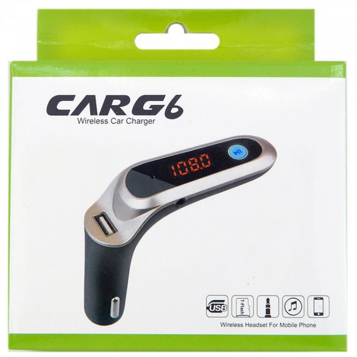 FM-Модулятор Car G6 LED + АЗУ