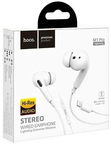 Гарнитура Lightning Hoco M1 Pro вакуумные