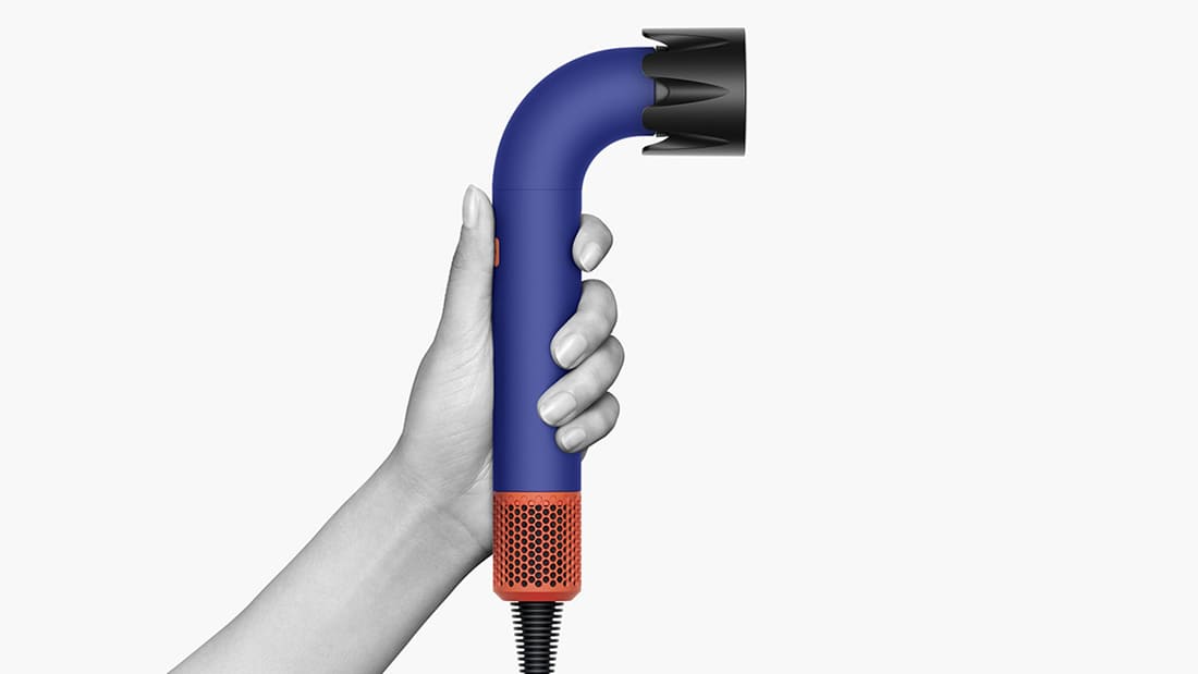 Фен Dyson Supersonic R Pro HD18 (CN/HK) Vinca Blue/Topaz Orange, синий/оранжевый