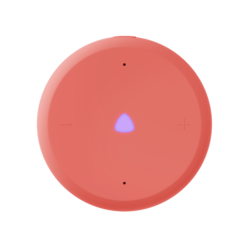 Умная колонка Яндекс Станция Лайт 2 с Алисой, без часов, коралловый, 6 Вт