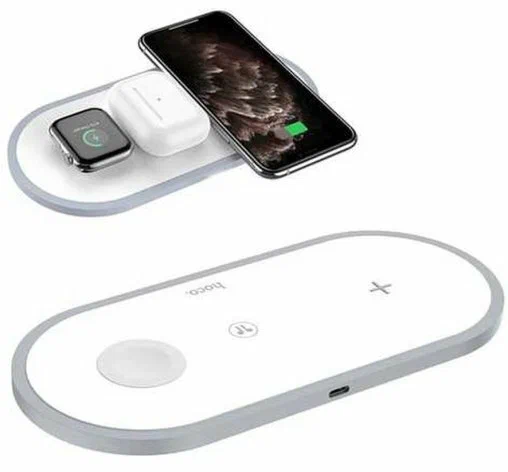 Купить станция бзу 3in1 iphone / apple watch/ airpods hoco cw24 10w с доставкой