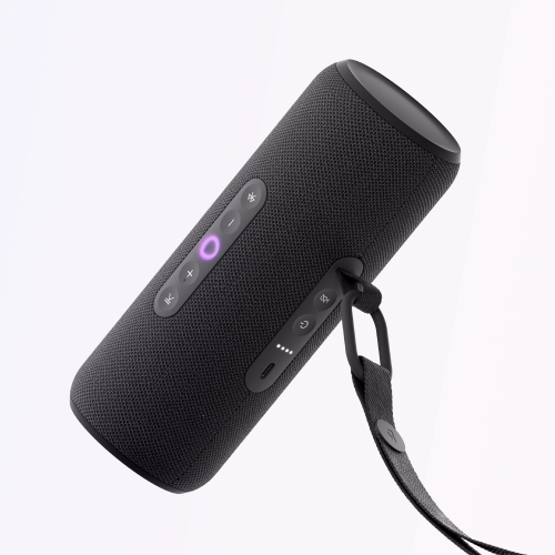 Умная портативная колонка Яндекс Станция Стрит с Алисой, чёрный, 30Вт