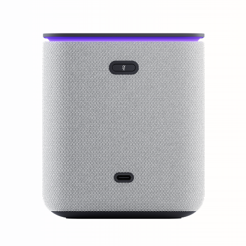 Умная колонка Яндекс Станция Миди с Алисой, с Zigbee, серый, 24Вт