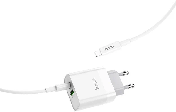 Купить комплект сзу borofone c80a 20w 2 разъема usb/type-c + кабель type-c lightning с доставкой