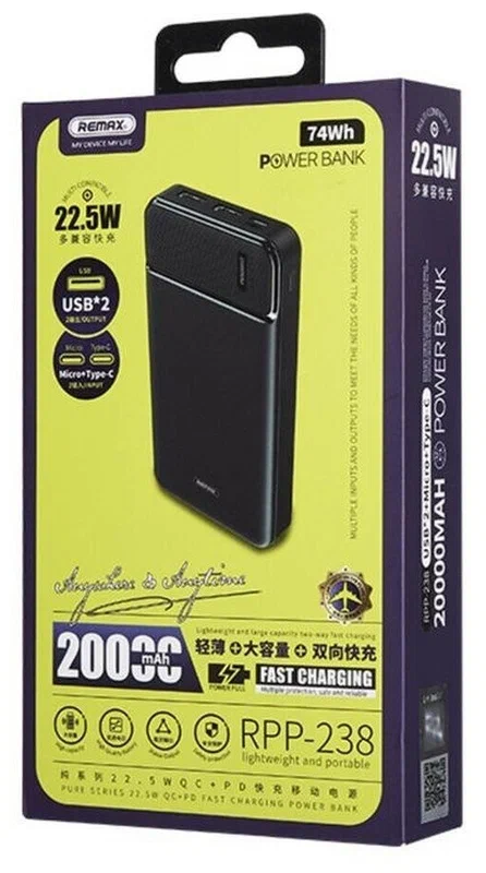Powerbank Remax RPP-238 20000mAh 22.5W