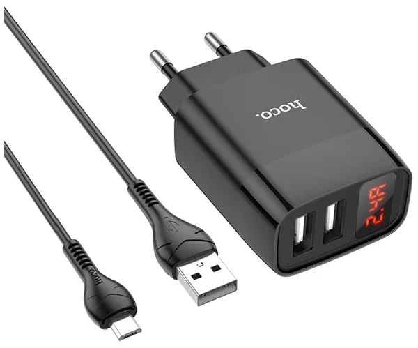 Купить сзу hoco c86a 12w 2 разъема с доставкой