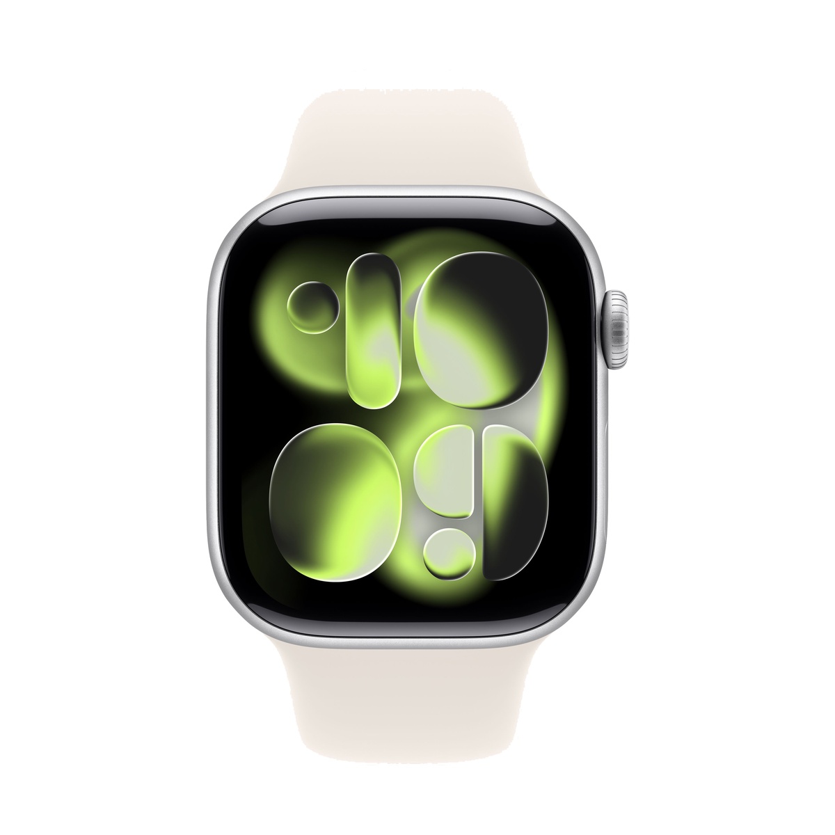 Apple Watch Series 11, 46 мм корпус из алюминия цвета «Silver», ремешок Sport Band размера M/L цвета «Light Blush»