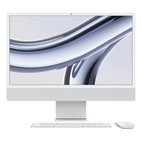 Купить apple imac 24" (m3, 8c cpu, 10c gpu, 2023) retina 4,5k, 8 гб, 512 гб (mqrk3) серебристый с доставкой по России 