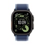 Купить apple watch ultra 3 (2025), 49 мм корпус из титана цвета «black», ремешок trail loop размера m/l цвета «blue/bright blue» с доставкой