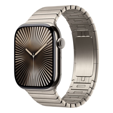Купить apple watch series 10, 46 мм корпус из титана цвета «natural», ремешок link bracelet цвета «natural» с доставкой