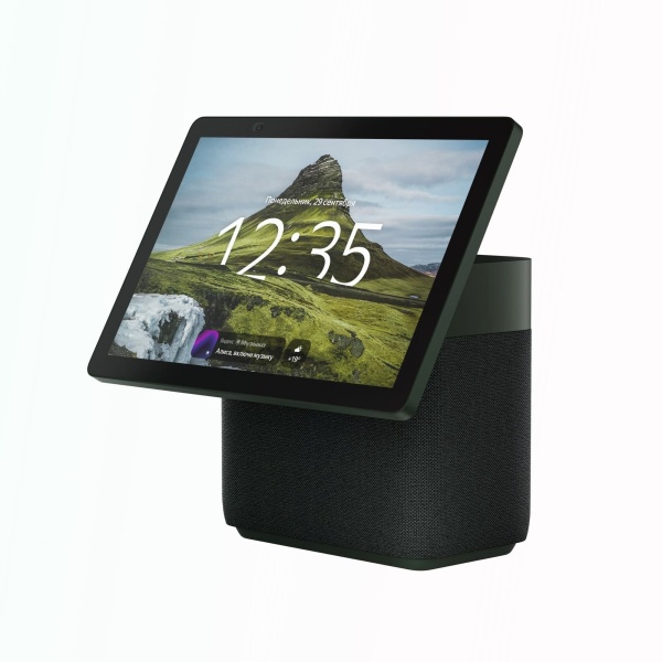 Умная колонка Яндекс Станция Дуо Макс с Алисой, с Zigbee, зелёный, 60Вт