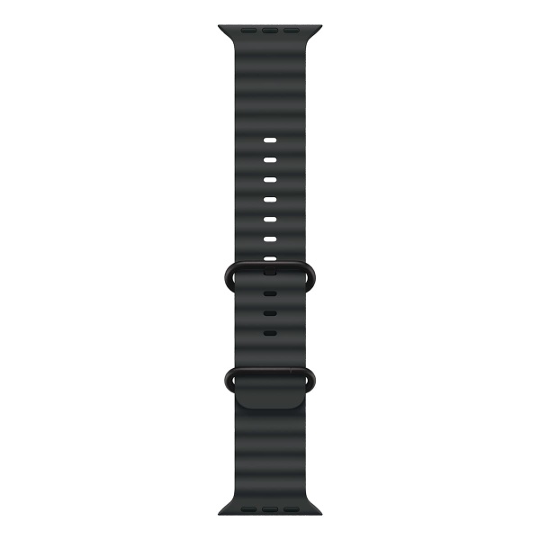 Купить apple watch ultra 2 (2024), 49 мм корпус из титана цвета «black», ремешок ocean band цвета «black» с доставкой