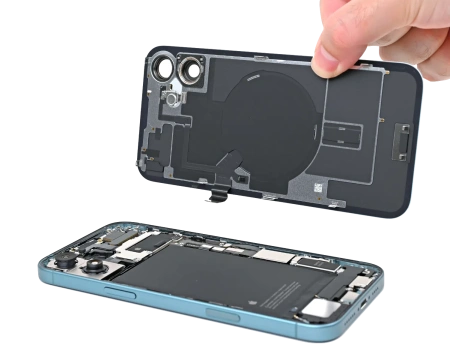 Замена заднего стекла на iPhone 16 Plus