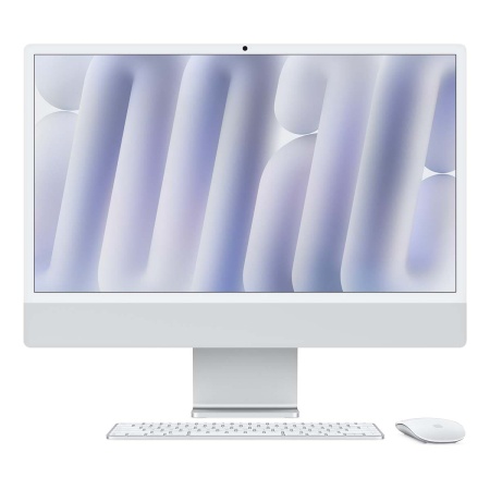 Купить apple imac 24" (m4 8c cpu, 8c gpu, 2024) retina 4,5k, 16 гб, 256 гб ssd (mwuc3) серебристый с доставкой