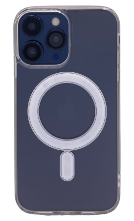Чехол iPhone XR в корпусе 13 Pro/ 14 Pro/ 15 Pro прозрачный Magsafe