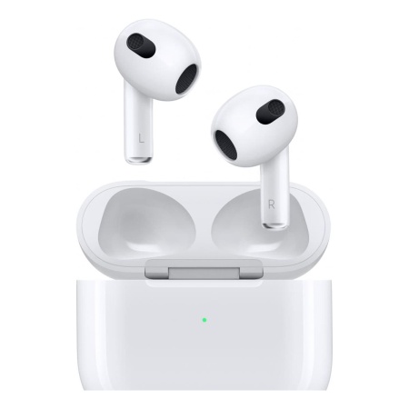 Купить беспроводные наушники apple airpods 3 с зарядным футляром white белый с доставкой