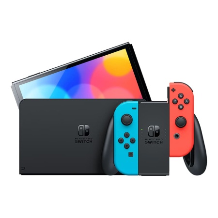 Игровая консоль Nintendo Switch OLED 64Gb Neon, неоновый/красный