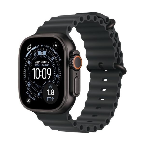Купить apple watch ultra 3 (2025), 49 мм корпус из титана цвета «black», ремешок alpine loop размера m цвета «black» с доставкой по России