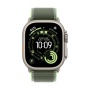 Купить apple watch ultra 3 (2025), 49 мм корпус из титана цвета «natural», ремешок trail loop размера m/l цвета «green/neon» с доставкой