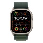 Купить apple watch ultra 2 (2024), 49 мм корпус из титана цвета «natural», ремешок alpine loop размера l цвета «dark green» с доставкой