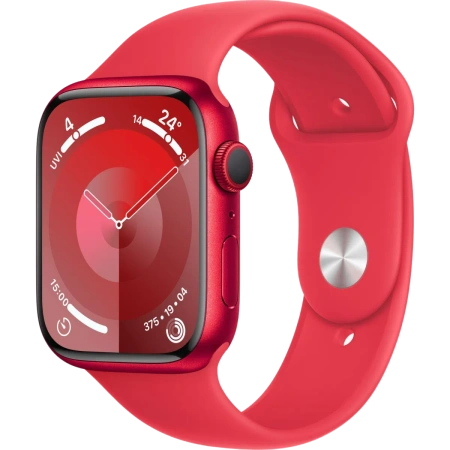 Купить apple watch series 9 41 мм корпус из алюминия цвета (product) red спортивный ремешок красного цвета с доставкой