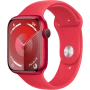 Купить apple watch series 9 41 мм корпус из алюминия цвета (product) red спортивный ремешок красного цвета с доставкой