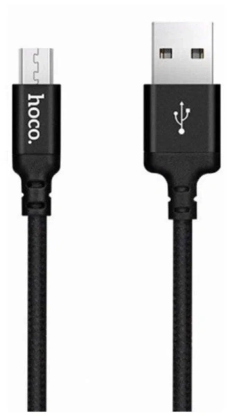 Купить кабель microusb hoco x14 3a 2m ткань с доставкой