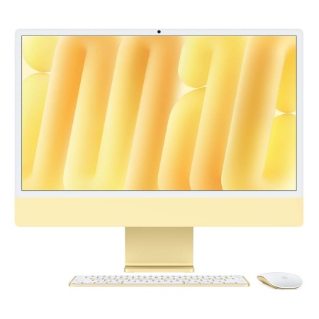 Купить apple imac 24" (m4 10c cpu, 10c gpu, 2024) retina 4,5k, 24 гб, 512 гб ssd желтый с доставкой